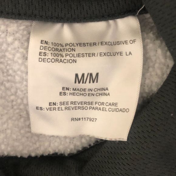 Reebok Hoodie Men Medium Gray Sweater Pullover Graphic Sportswear Logo Spell Out - Picture 8 of 10